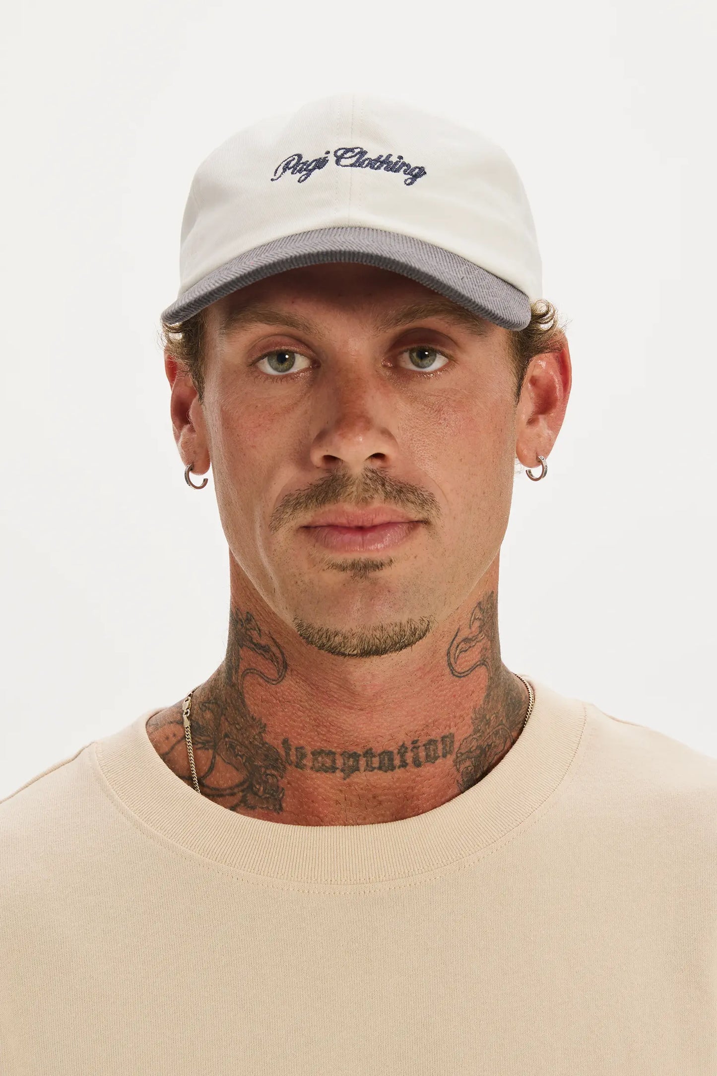 Dad's Cap White & Charcoal