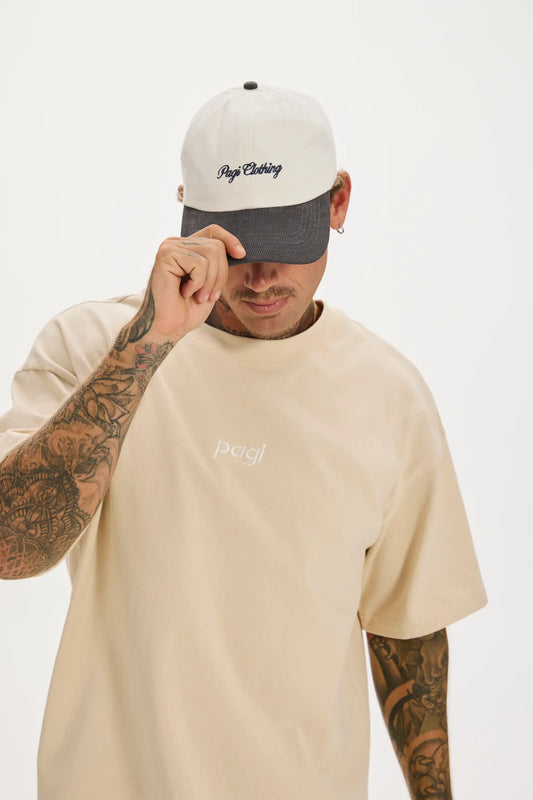 Dad's Cap White & Charcoal