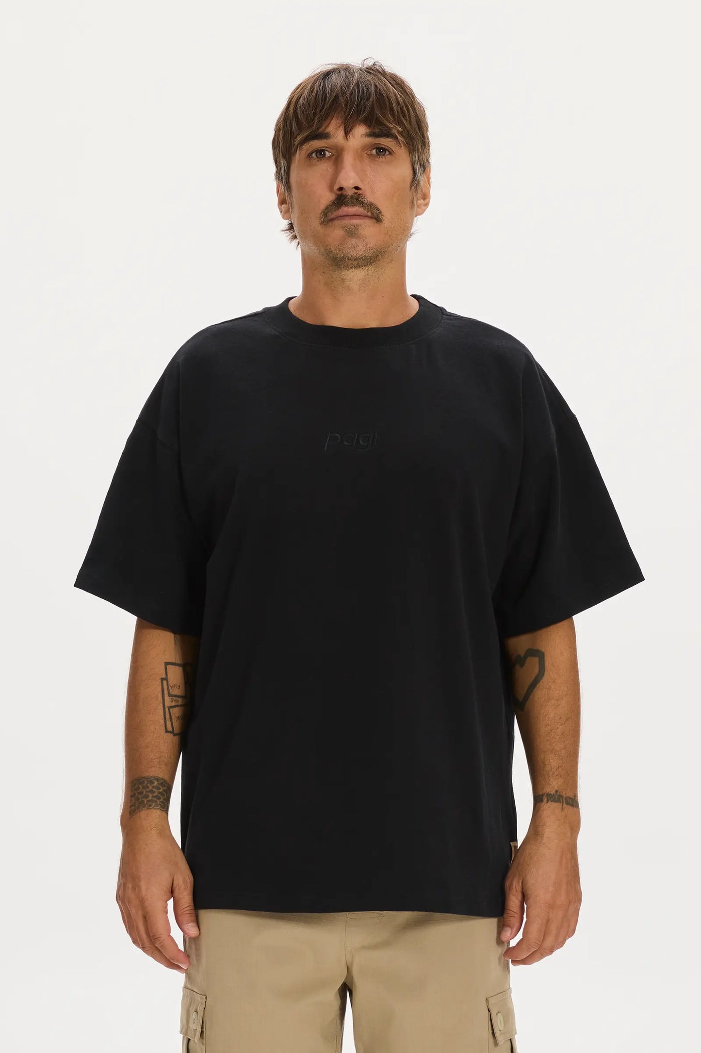 Heavy Oversized Pagi Tee Black