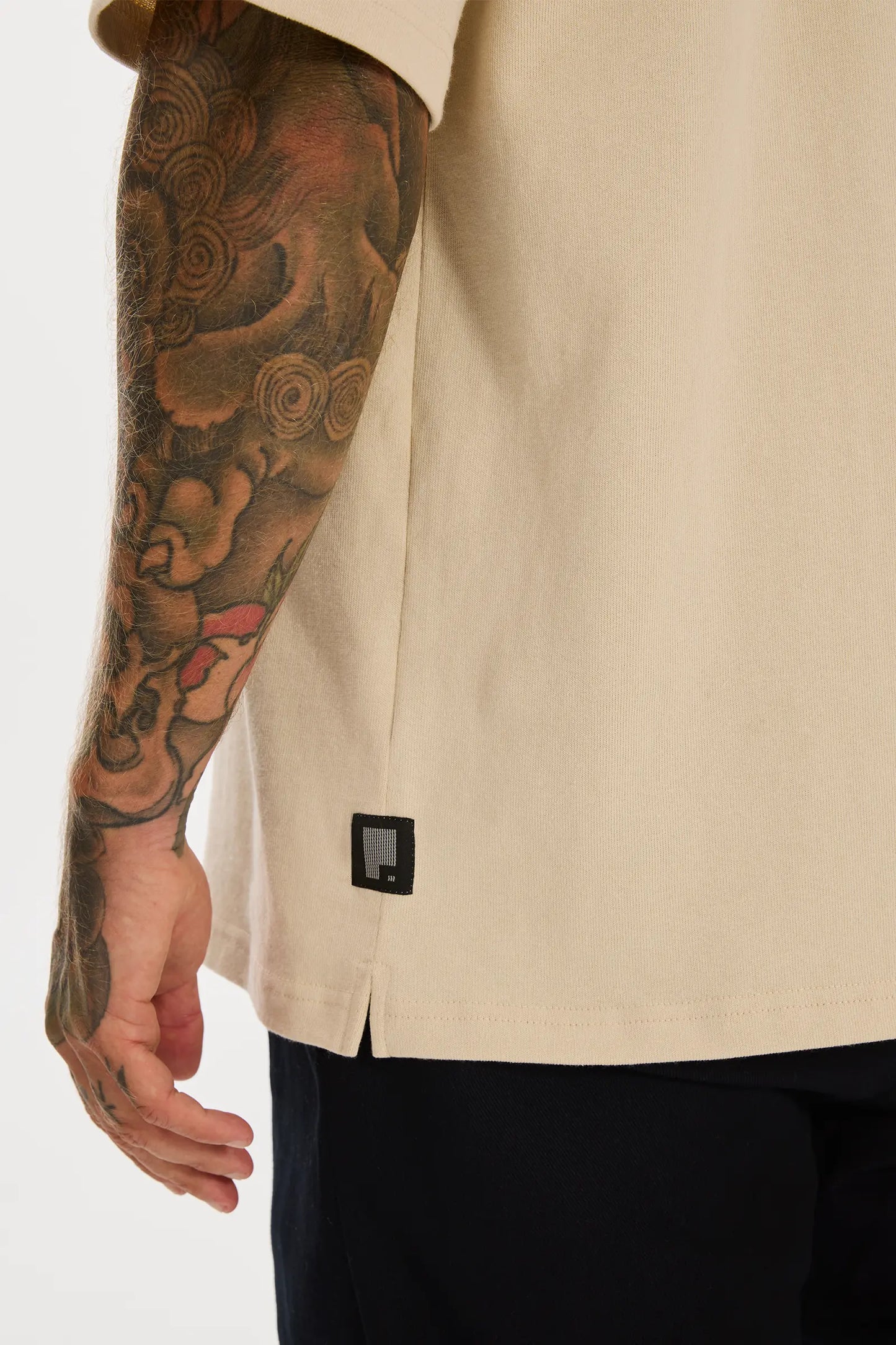 Heavy Oversized Pagi Tee Beige