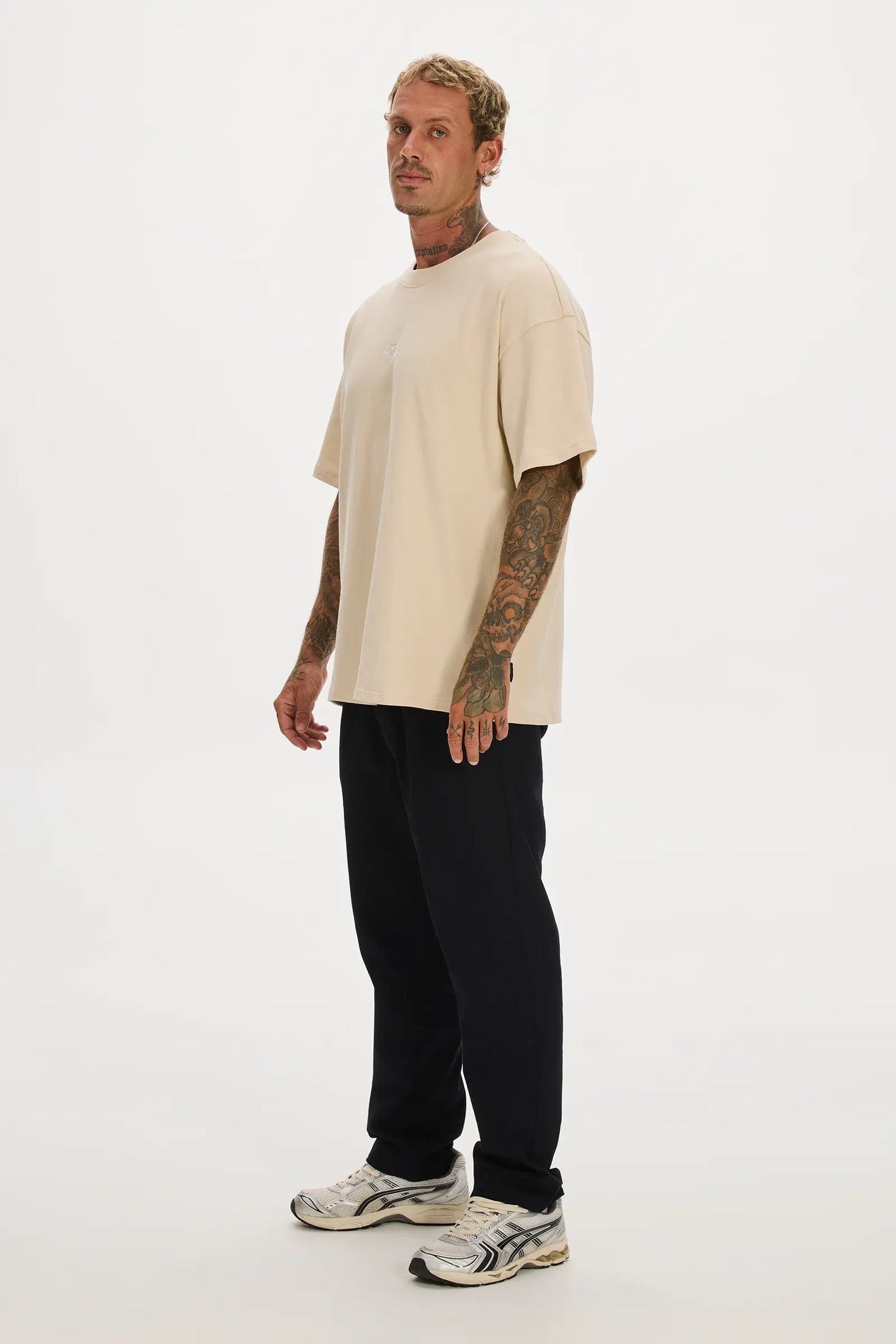 Heavy Oversized Pagi Tee Beige