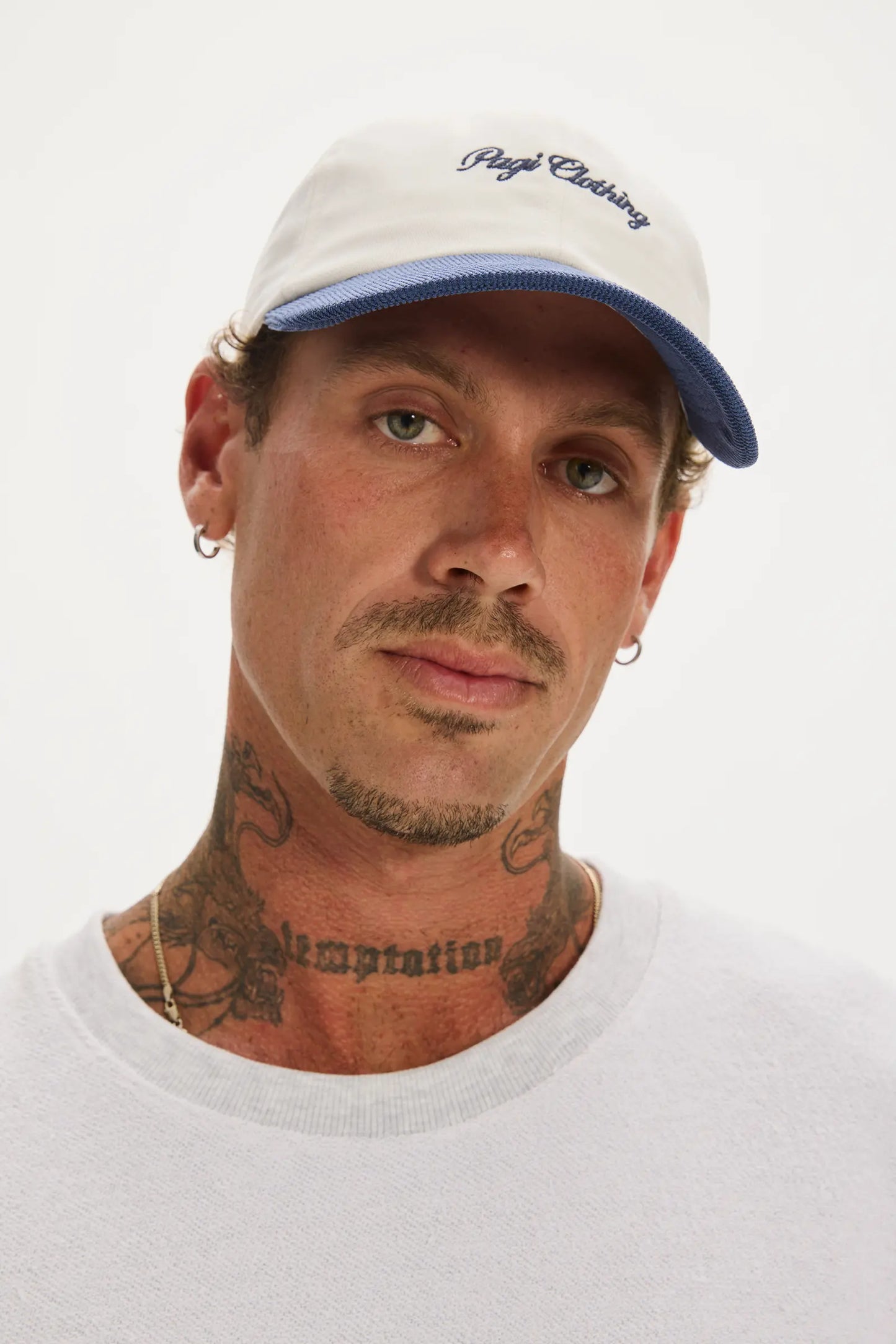 Dad's Cap White & Deep Blue