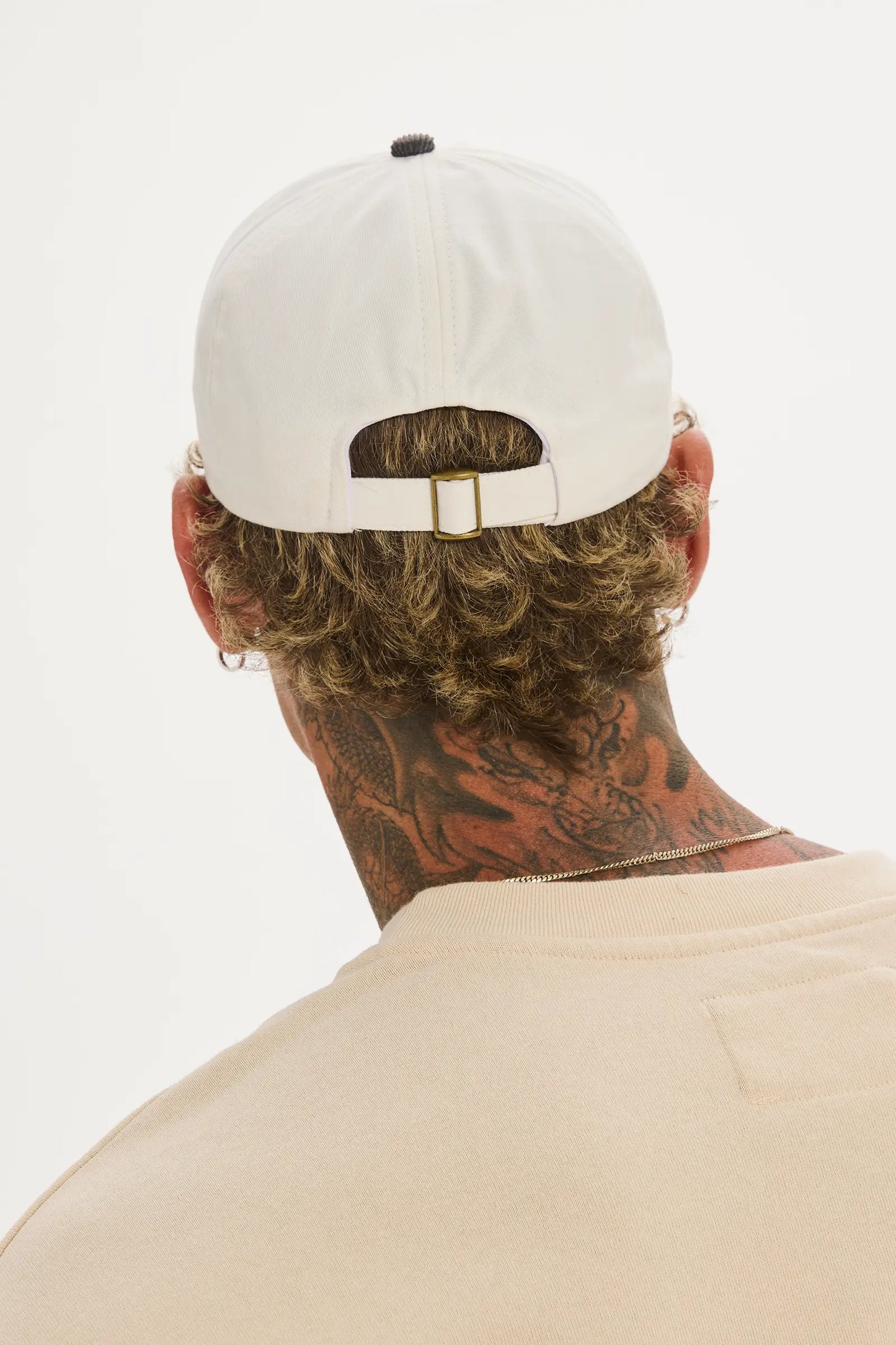 Dad's Cap White & Charcoal