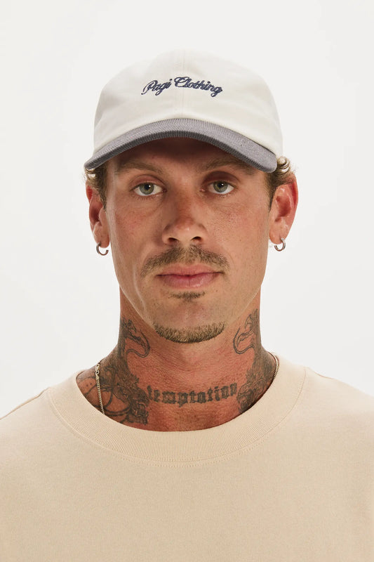 Dad's Cap White & Charcoal