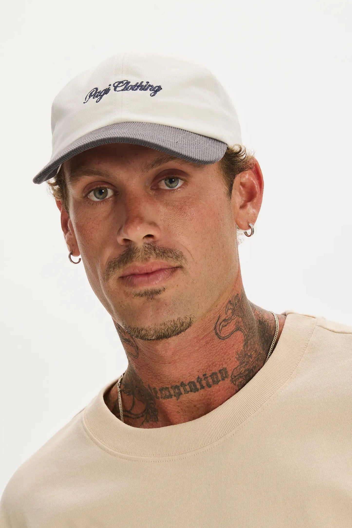 Dad's Cap White & Charcoal