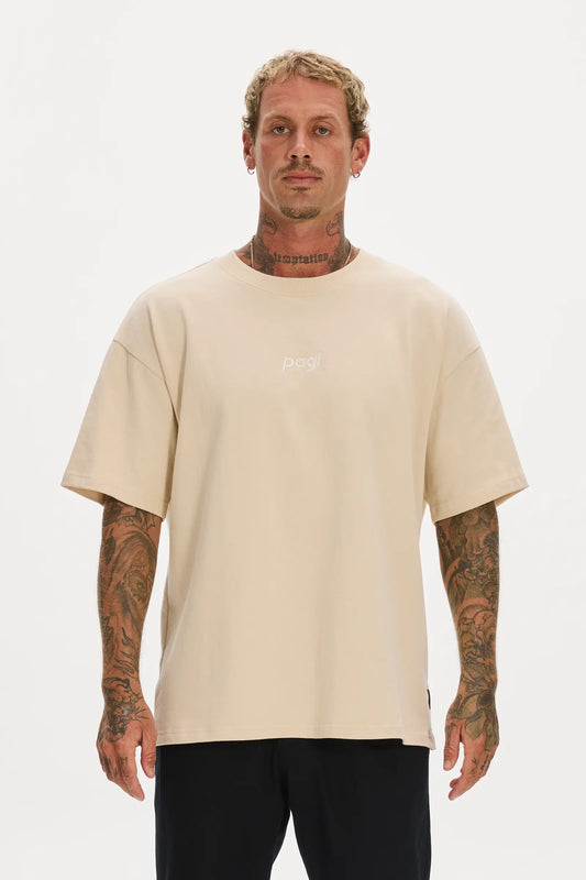 Heavy Oversized Pagi Tee Beige